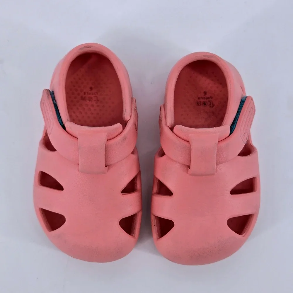 Ten Little Toddler Splash Sandals Desert Pink EVA Water Shoes Size 6 Beach Pool